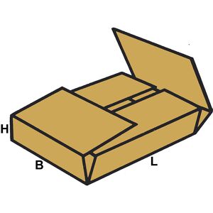 Versandboxen zum Einschlagen, FEFCO 0402 – kaiserkraft kaiserkraft