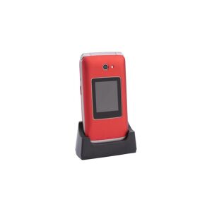 Olympia Vitus 2G Klappbares Senioren Mobiltelefon mit Großtasten rot Olympia