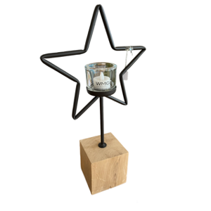 Aufsteller Windlicht Stern aus Metall von WMG WMG