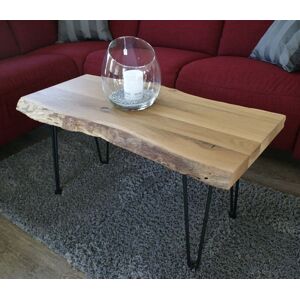 Dahlhaus Couchtisch Baumkantentisch – massive Eiche bianco geölt Dahlhaus