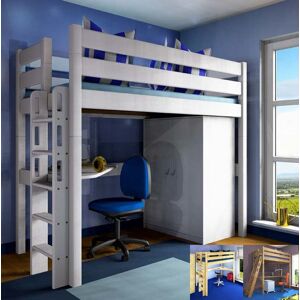 Dahlhaus Hochbett Stockholm 2-L2, 120×200 – Kiefer & Buche Dahlhaus