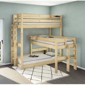 Dahlhaus Etagenbett Trio – massive Kiefer Dahlhaus