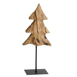 Holzbaum Teak unfinish auf Metallfuß von WMG WMG