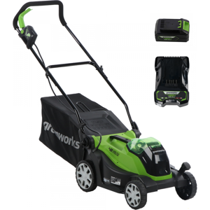 Greenworks G48LM36K2 – Akku-Rasenmäher – 48V/2Ah – Schnittbreite 36 cm Greenworks