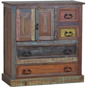 MiaMöbel Kommode Cancun Massivholz Pinie Shabby Chic Mexiko Möbel Mexikanisch MiaMöbel