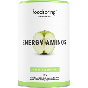foodspring Energy Aminos 400g Apfel BCAA & Koffein Pre-Workout Drink FOODSPRING