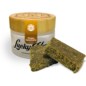 Lucky Hemp Power Caramello 47% CBD Glas 3g Lucky Hemp