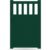GARDENGATE Gartentor, Moosgrün RAL 6005, Einzeltor, Modell Dresden, Aluminium, Weiß, flexible Befestigungssysteme, individuell konfigurierbar GARDENGATE