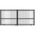 GARDENGATE Gartentor Einfahrt, Schiebetor, Modell Cottbus, Aluminium, Anthrazit, flexible Befestigungssysteme, individuell konfigurierbar GARDENGATE