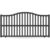 GARDENGATE Gartentor Einfahrt, Schiebetor, Modell Essen, Aluminium, Anthrazit, flexible Befestigungssysteme, individuell konfigurierbar GARDENGATE