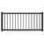 GARDENGATE Zaun, Aluminium, Tiefschwarz RAL 9005, Modell Cottbus, flexible Befestigungssysteme, Zaunelement individuell konfigurierbar GARDENGATE