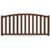 GARDENGATE Zaun, Aluminium, Holzoptik Braun, Nussbaum Dekor, Modell Essen, flexible Befestigungssysteme, Zaunelement individuell konfigurierbar GARDENGATE
