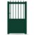 GARDENGATE Gartentor, Moosgrün RAL 6005, Einzeltor, Modell Duisburg, Aluminium, Weiß, flexible Befestigungssysteme, individuell konfigurierbar GARDENGATE