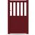 GARDENGATE Gartentor, Purpurrot RAL 3004, Einzeltor, Modell Berlin, Aluminium, Weiß, flexible Befestigungssysteme, individuell konfigurierbar GARDENGATE