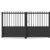GARDENGATE Doppelflügel Gartentor Einfahrt, 2-flügelig, Modell Duisburg, Aluminium, Anthrazit, flexible Befestigungssysteme, individuell konfigurierbar GARDENGATE