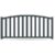 GARDENGATE Zaun, Aluminium, Anthrazit, Modell Essen, flexible Befestigungssysteme, Zaunelement individuell konfigurierbar GARDENGATE