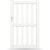 GARDENGATE Gartentür, Weiß RAL 9016, Einzeltor, Modell Stuttgart, Aluminium, Weiß, flexible Befestigungssysteme, individuell konfigurierbar GARDENGATE
