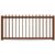 GARDENGATE Zaun, Aluminium, Rostoptik, Rostrot Metall-Effekt, Modell Duisburg, flexible Befestigungssysteme, Zaunelement individuell konfigurierbar GARDENGATE