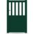 GARDENGATE Gartentor, Moosgrün RAL 6005, Einzeltor, Modell Berlin, Aluminium, Weiß, flexible Befestigungssysteme, individuell konfigurierbar GARDENGATE