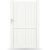 GARDENGATE Gartentor, Weiß RAL 9016, Einzeltor, Modell Köln, Aluminium, Weiß, flexible Befestigungssysteme, individuell konfigurierbar GARDENGATE