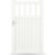 GARDENGATE Gartentor, Weiß RAL 9016, Einzeltor, Modell Dresden, Aluminium, Weiß, flexible Befestigungssysteme, individuell konfigurierbar GARDENGATE