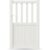 GARDENGATE Gartentor, Weiß RAL 9016, Einzeltor, Modell Berlin, Aluminium, Weiß, flexible Befestigungssysteme, individuell konfigurierbar GARDENGATE