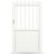 GARDENGATE Gartentor, Weiß RAL 9016, Einzeltor, Modell Duisburg, Aluminium, Weiß, flexible Befestigungssysteme, individuell konfigurierbar GARDENGATE