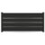 GARDENGATE Zaun, Aluminium, Tiefschwarz RAL 9005, Modell Düsseldorf, flexible Befestigungssysteme, Zaunelement individuell konfigurierbar GARDENGATE