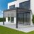 fensterversand.com Pergola mit Seitenwand, Anbaupergola mit Zip-Screen vorne, Aluminium, Anthrazitgrau, 1000×1600 mm, individuell konfigurieren fensterversand.com