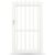 GARDENGATE Gartentor, Weiß RAL 9016, Einzeltor, Modell Cottbus, Aluminium, Weiß, flexible Befestigungssysteme, individuell konfigurierbar GARDENGATE