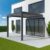 fensterversand.com Pergola 3×3 m, Anbaupergola aus Aluminium, 2 Pfosten, Anthrazitgrau RAL 7016, 3000×3000 mm oder nach Maß fensterversand.com